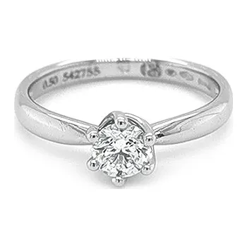 Prsten Zlatý Zásnubí Prsten s Diamantem