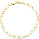 Elegantní zlatý náramek Figaro 7020053