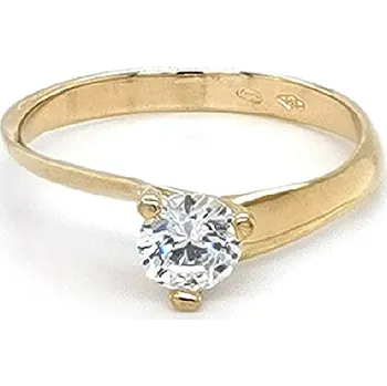 Prsten Zlatý Zásnubní Prsten se Zirkonem 7131053