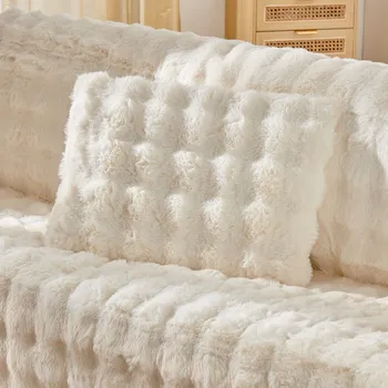 Polštář Fleecový polstář Eldo krémová 40 x 60 cm