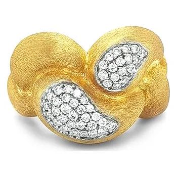 Prsten Zlatý Prsten s Diamanty N230035