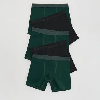 Dětská móda Reserved - Bavlněné boxerky 5‑pack - tmavě zelená - 997HI-79X - 997HI-79X-U13