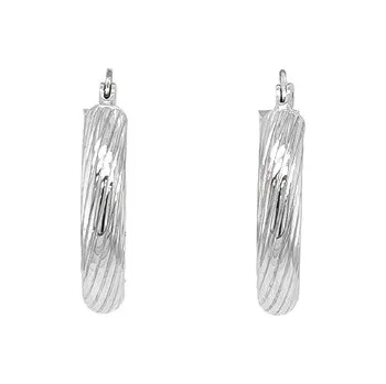 Náušnice Kruhové Náušnice z Bílého Zlata 7120355