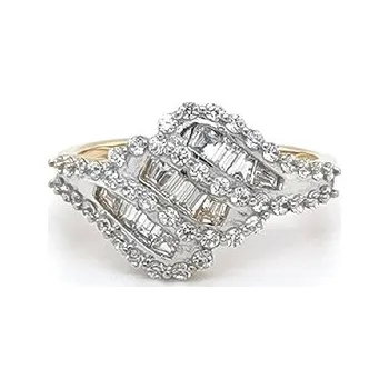 Prsten Prsten se Zirkony z Kombinovaného Zlata 7130566