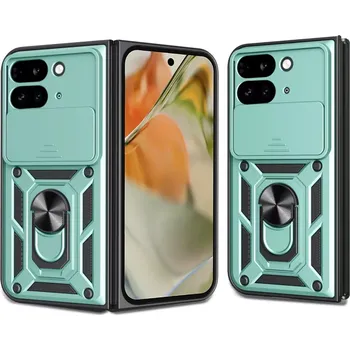 Pouzdro na mobilní telefon Kryt Google Pixel 9 Pro fold Techsuit CamShield Pro green