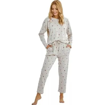 Dámské pyžamo Dámské pyžamo Adele 3430 TARO světlý melír L