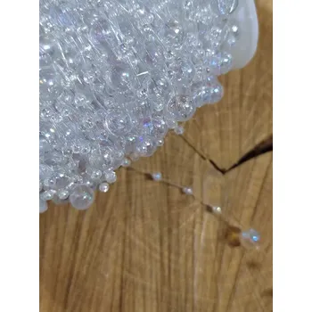 Korálek Korálky na silonu barva čirá AB návin 3 m