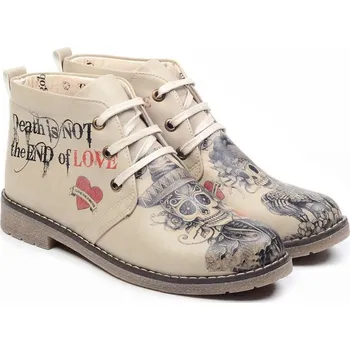 Dámské polobotky Dámské šněrovací kotníkové polobotky Goby PH230 s kostlivci 37