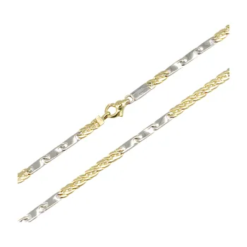 Řetízek Zlatý řetízek bicolor PATTIC AU 585/1000 8,85 gr BA212402-50