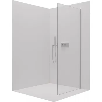 Cerano Sprchová zástěna pro dveře Santoro L/P, chrom, transparentní sklo, 80x195 cm, jednodílná pevná, CER-424975