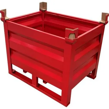Stavební technika Meva Ohradová paleta s ližinami - červená