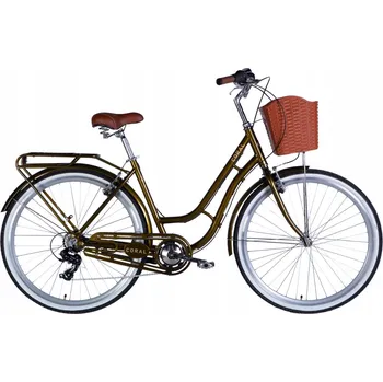 Městské kolo Městské kolo Dorozhnik CORAL Vbr s volnoběžkou, rám 19 palců, kolo 28", zelené