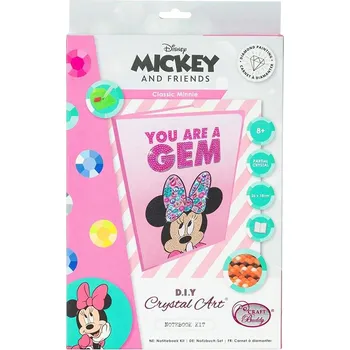 kreativní sada Kreativní sada notes Crystal Art Minnie Mouse