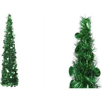 Vánoční stromek Skládací umělý vánoční stromek, zelený, 150 cm, PET