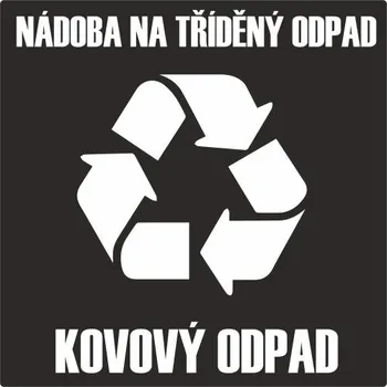 Meva Samolepka kovový odpad 20x20 mm