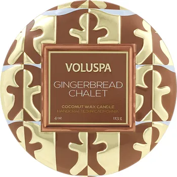 Svíčka Voluspa – svíčka Gingerbread Chalet (Perníková chaloupka), 113 g