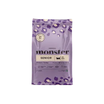 Krmivo pro kočku Monster Original senior kočky kuře/krůta 400 g