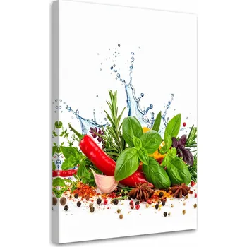 Obraz Obraz do kuchyně, jídelny, Papričky pepř rozmarýn 40x60