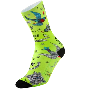 Pánské termo ponožky Cyklistické ponožky Cycology Tattoo