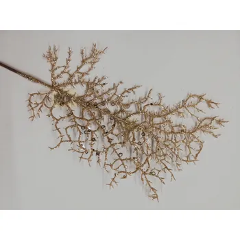 umělá květina Dekorativní větev drátovec 40cm - zlatý