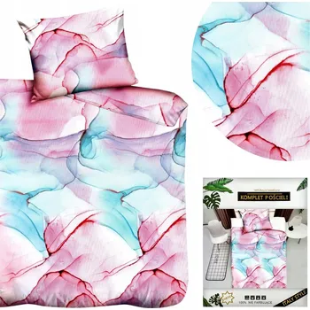 Povlečení Povlečení 140x200, sada 2 dílů bavlna saténová DALWIN povlak na polštář 70x80