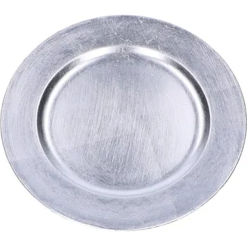 Talíř Talíř pod talíř stříbrný hladký 20 cm