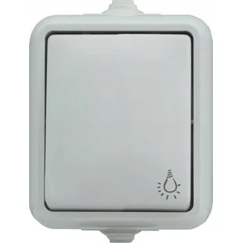 vypínač Jednopólový spínací vypínač pod omítku Kos-elektro bílý 120403