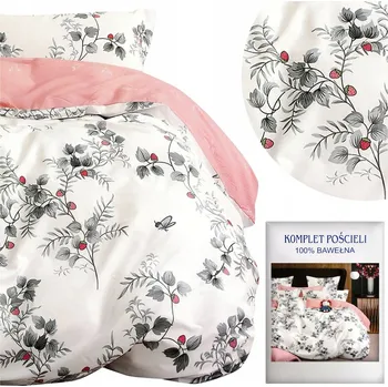 Povlečení Povlečení 160x200 Sada 3 dílná Bavlněný Satén Stylová Aida