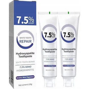 zubní pasta Zubní pasta s hydroxyapatitem pro každodenní ochranu zubní skloviny, 2 kusy