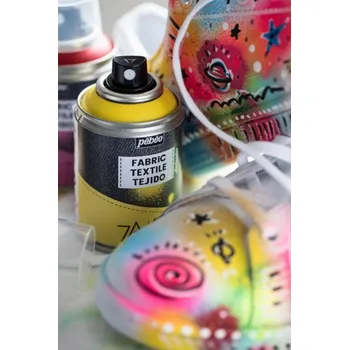 Výtvarná barva Barva na textil ve spreji 100ml, 05 Pink / růžová