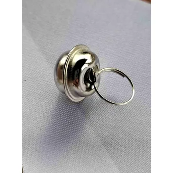 Perkuse Rolničky Ø15 mm s velkým kroužkem barva stříbrná