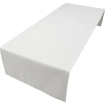 ubrus Bílý běhoun na stůl 220 x 40 cm