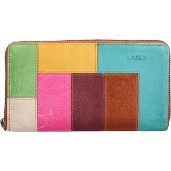 Lagen 9000/D FUCHSIA/MULTI dámská kožená peněženka