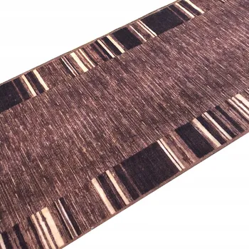 Koberec HNĚDÝ BĚHOUN 100 CM PROTISKLUZOVÝ ŘEZANÝ NA METRY ODOLNÝ OBŠITÝ