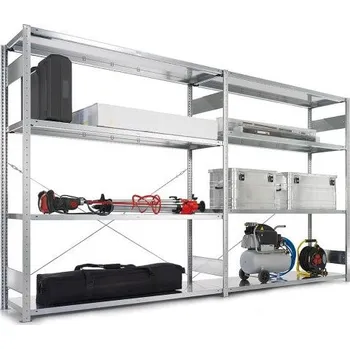 Dílenský regál Meva Policový regál bezšroubový základní pole 2000x1500x400mm