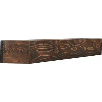 police Dřevěná police Vevor 20,3 x 20,3 cm, odstíny hnědé