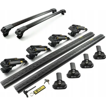 Příčník na automobil Střešní nosič na podélné nosiče pro Nissan Navara D23 2015-2020 černé tyče