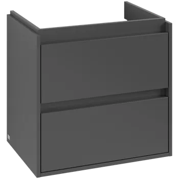 Koupelnový nábytek Villeroy & Boch Skyla - Skříňka pod umyvadlo 622x439 mm, 2 zásuvky, Graphite C79500VR