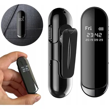 IP kamera Mini Špionážní Kamera Diktafon Odposlech 64GB Full HD LCD Detekce Pohybu