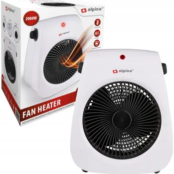 Přímotop Teplovzdušný ventilátor 2000 W bílo-černý Alpina