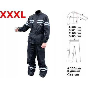 Moto bunda PLÁŠTĚNKA S KALHOTAMI PROTI DEŠTI XXXL