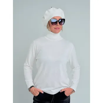 Dámský svetr Voga Móda Smetanový rolák EVELIN Smetanová, UNI S-XL