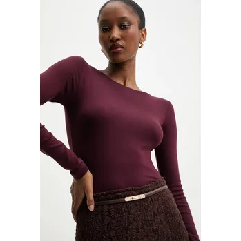 Opasek Kožený pásek Answear.LAB dámský, hnědá barva 1012.cjk 88X, vel. ONE SIZE