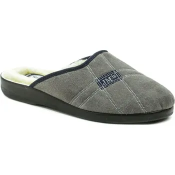 Pánské pantofle Rogallo 4110-006 šedé pánské zimní papuče EU 45 + DÁREK