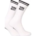 Ponožky Nedeto sportovní vysoké Wine not? bílé (1NOBT1) M