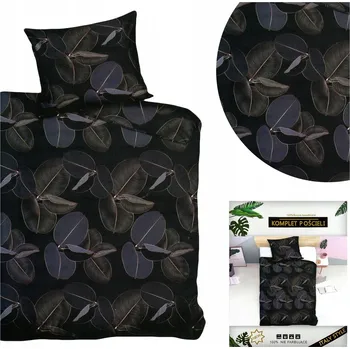 Povlečení Povlečení DALWIN povlak na polštář 70x80 sada bavlněný satén 140x200 2dílná sada listy