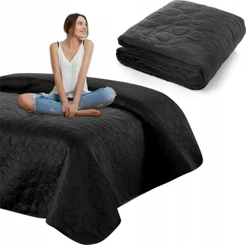 Přehoz na lůžko Přehoz na postel 200x220 dekorativní mikrovlákno NICOLE