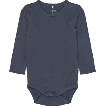 Kojenecký body Mikk-line dětské vlněné bambusové body 6001 - Blue Nights Velikost: 74 VLNA, BAMBUS