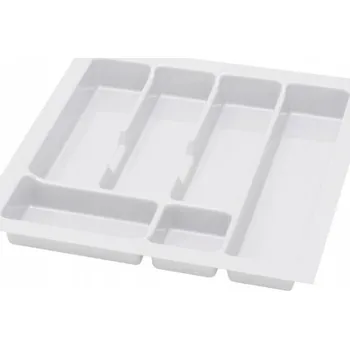 Příborník do zásuvky REJS Organizér na příbory, bílá, do zásuvky 50 cm