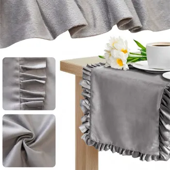 Obraz Běžec na stůl 40x180 Dekorační s volánky Velurový LIGIA